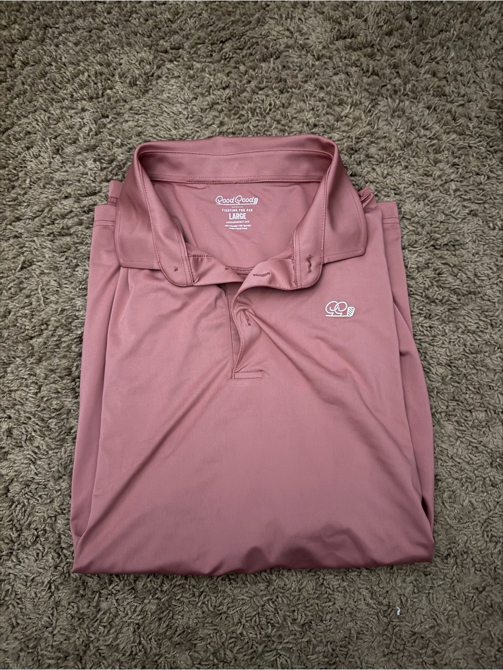 Good Good Rose Pink Polo Shirt